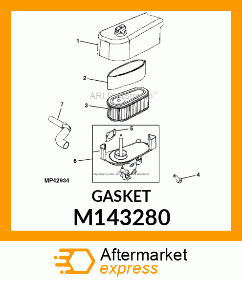 GASKET, AIR CLEANER M143280