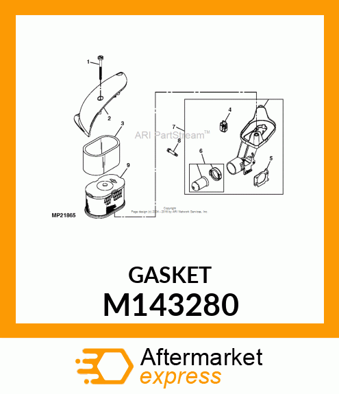 GASKET, AIR CLEANER M143280