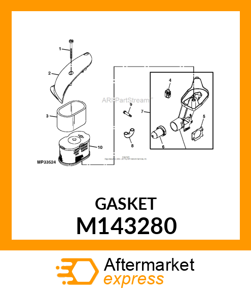 GASKET, AIR CLEANER M143280