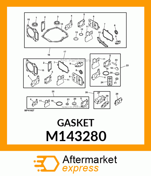 GASKET, AIR CLEANER M143280