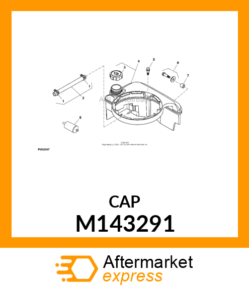 CAP, FUEL TANK M143291