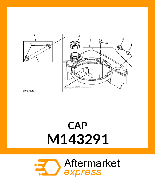 CAP, FUEL TANK M143291