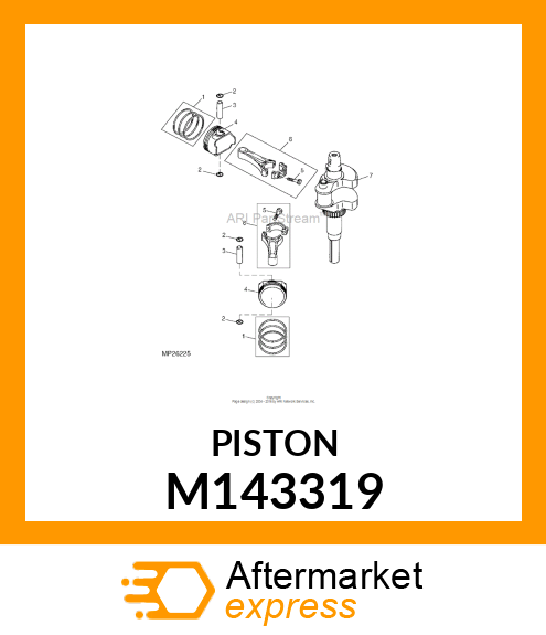 PISTON, ENGINE M143319