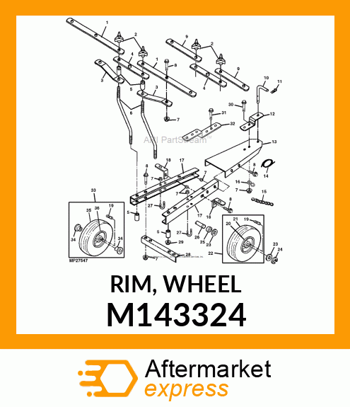 RIM, WHEEL M143324