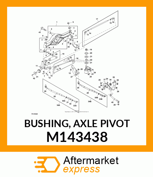 BUSHING, AXLE PIVOT M143438