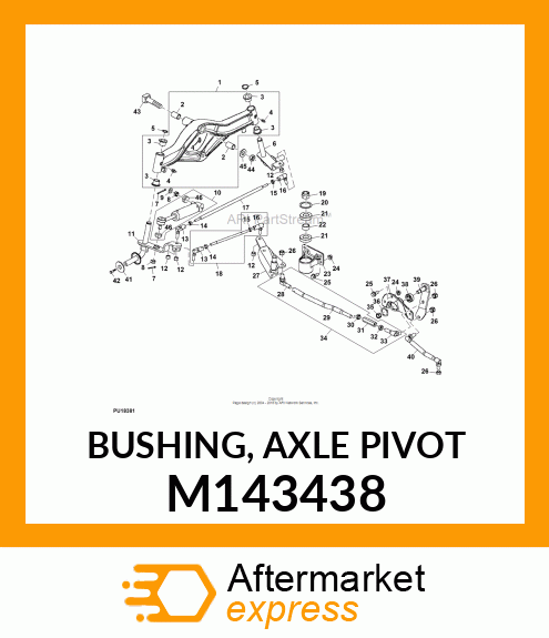 BUSHING, AXLE PIVOT M143438