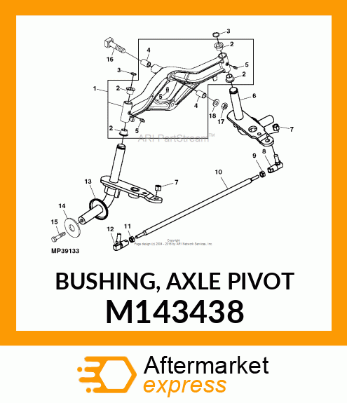 BUSHING, AXLE PIVOT M143438