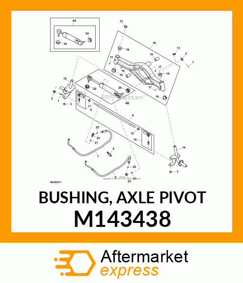 BUSHING, AXLE PIVOT M143438