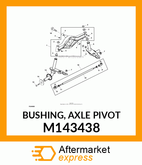 BUSHING, AXLE PIVOT M143438