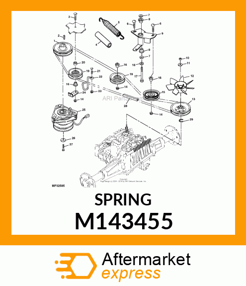 SPRING,TRACTION M143455