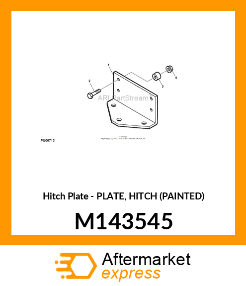 Hitch Plate - PLATE, HITCH (PAINTED) M143545