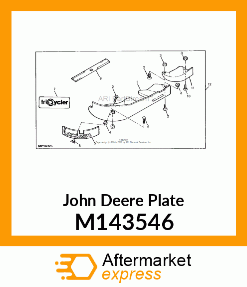 PLATE, PLATE, COVER (PAINTED) M143546