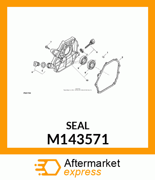 GASKET, OIL FILLTER CAP M143571