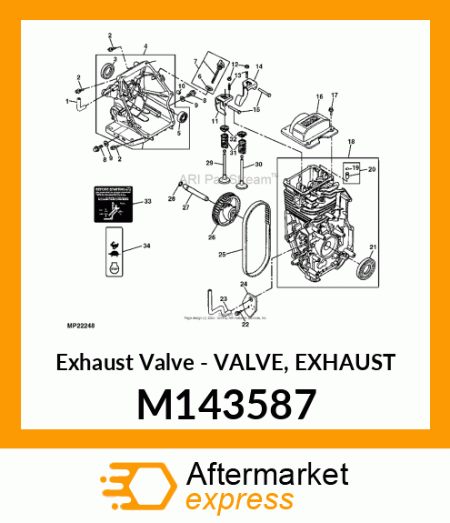 Exhaust Valve M143587