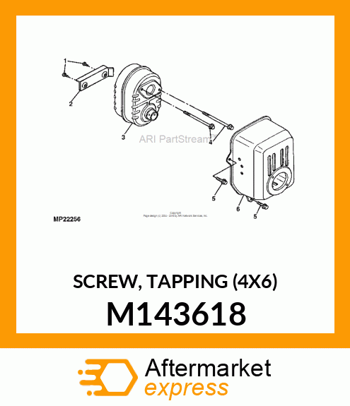 SCREW, TAPPING (4X6) M143618