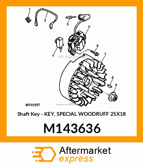 Shaft Key M143636