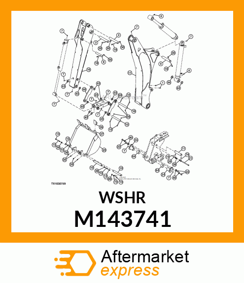 WASHER, FLAT HARDEN 1/2 SAE M143741