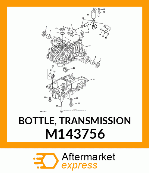 BOTTLE, TRANSMISSION M143756