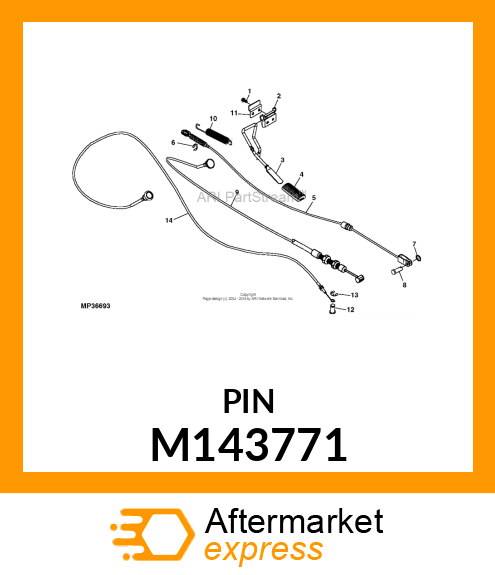 PIN, CLEVIS CIRCULAR GROOVED HEADED M143771