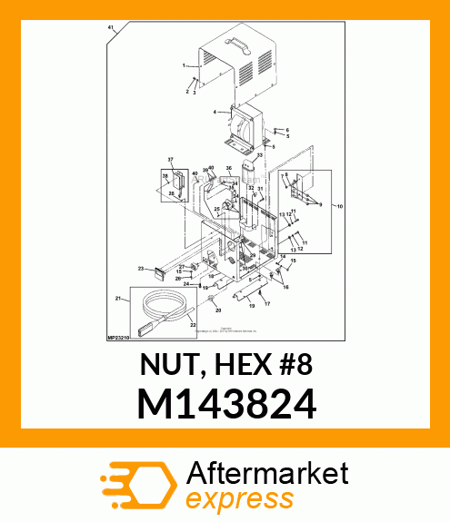 NUT, HEX #8 M143824