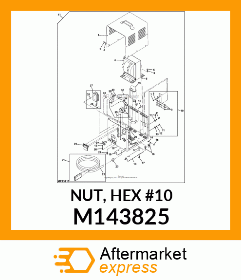 NUT, HEX #10 M143825