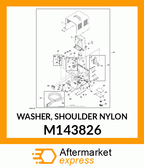 WASHER, SHOULDER NYLON M143826