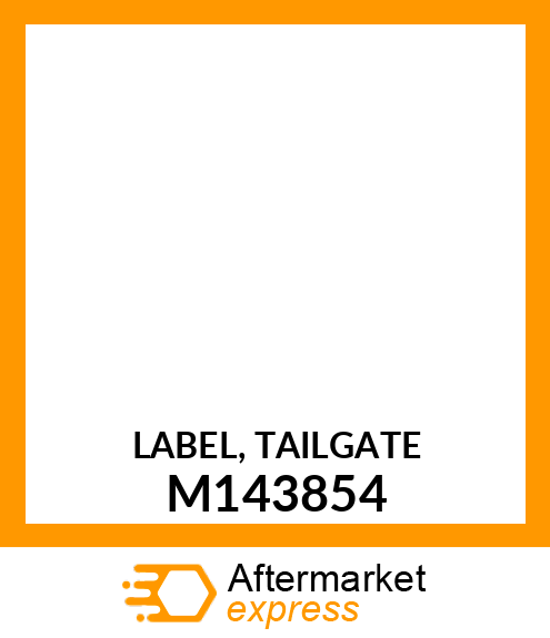 LABEL, TAILGATE M143854