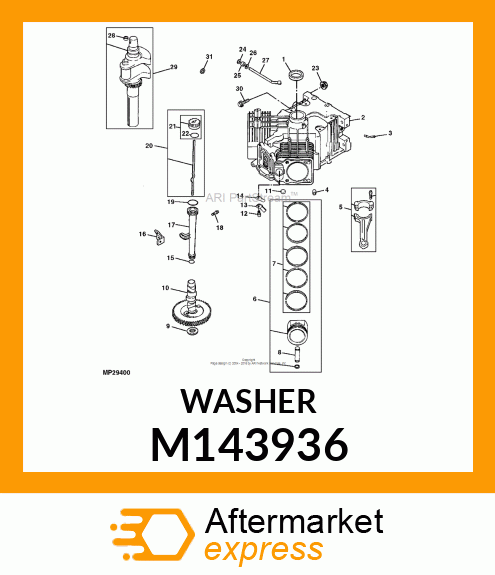 WASHER, PLAIN 9MM M143936