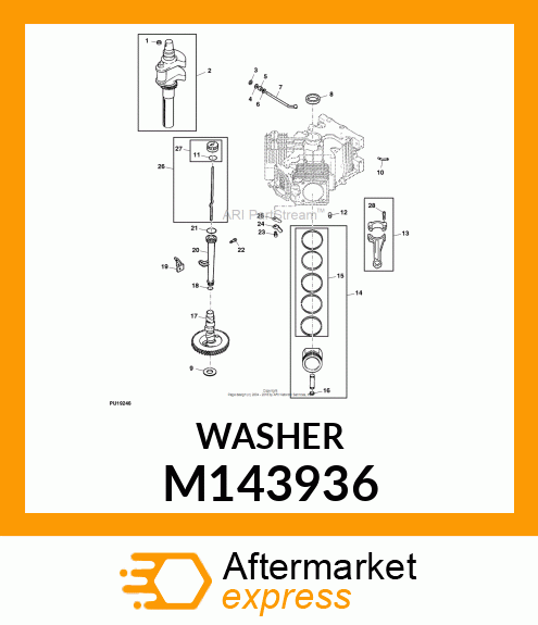 WASHER, PLAIN 9MM M143936