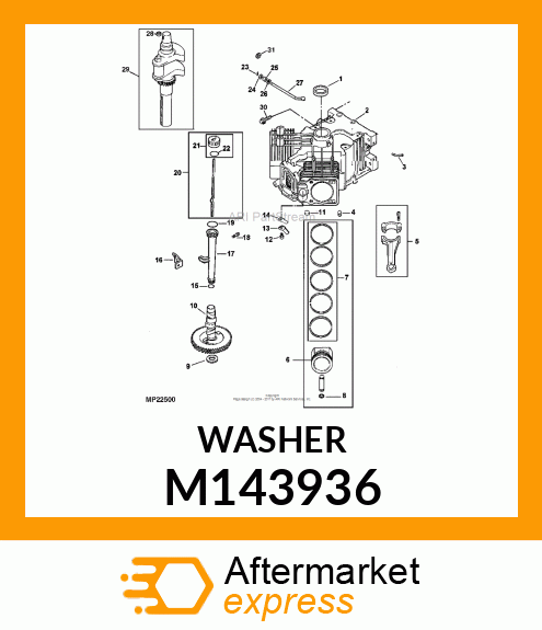 WASHER, PLAIN 9MM M143936