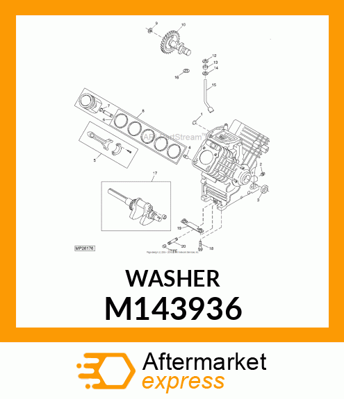 WASHER, PLAIN 9MM M143936