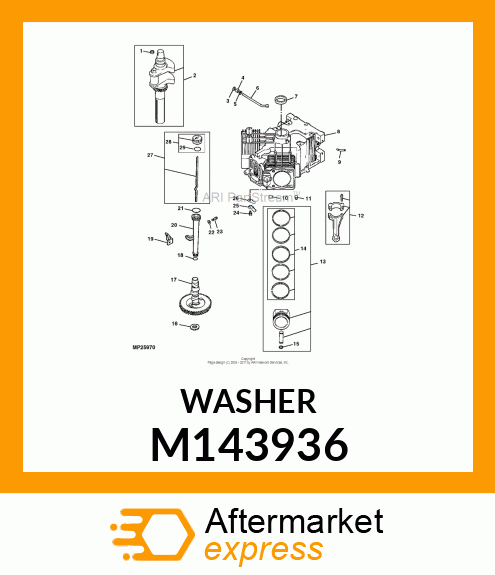 WASHER, PLAIN 9MM M143936