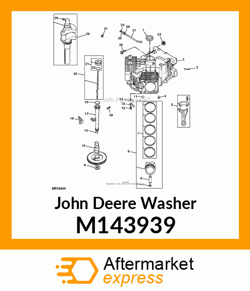 WASHER, PLAIN 1/4" M143939