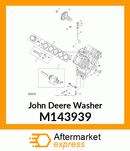 WASHER, PLAIN 1/4" M143939