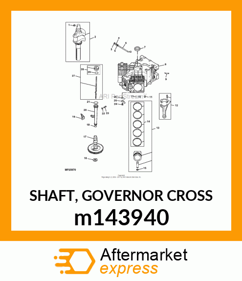 SHAFT, GOVERNOR CROSS m143940