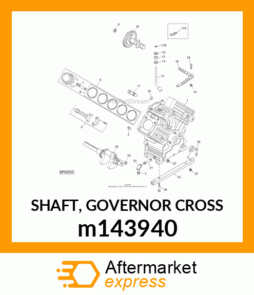 SHAFT, GOVERNOR CROSS m143940