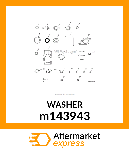 WASHER, FLAT m143943