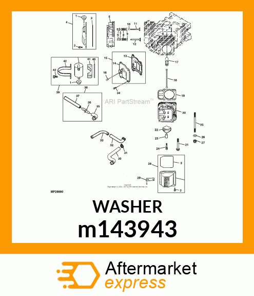 WASHER, FLAT m143943