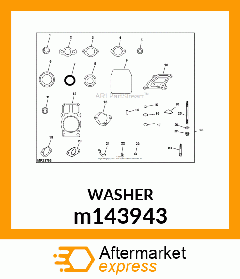 WASHER, FLAT m143943