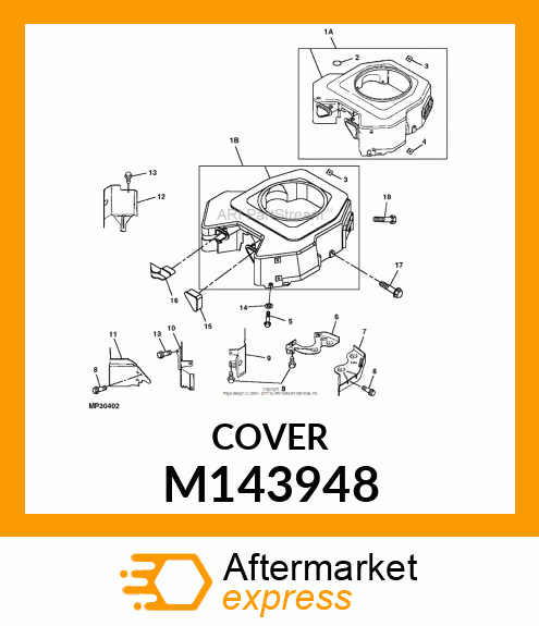 COVER, BLOWER HOUSING M143948