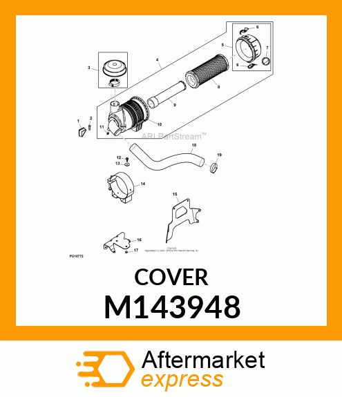 COVER, BLOWER HOUSING M143948