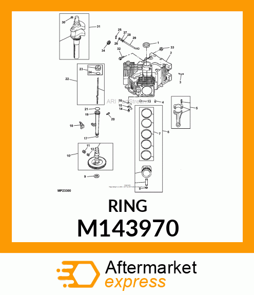 SEAL, GOVERNOR CROSS SHAFT M143970