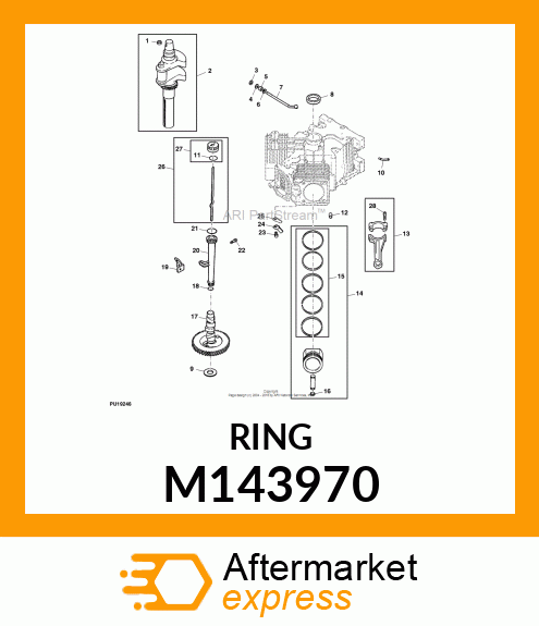 SEAL, GOVERNOR CROSS SHAFT M143970