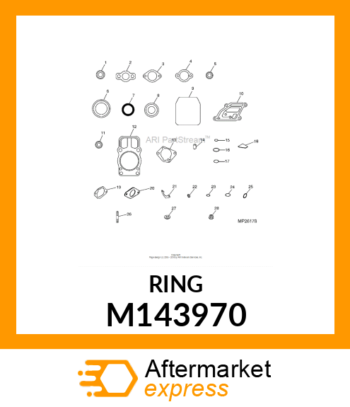 SEAL, GOVERNOR CROSS SHAFT M143970