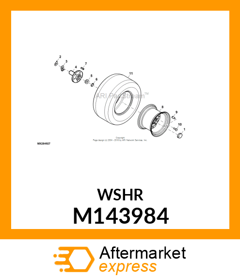 WASHER, REAR HUB M143984