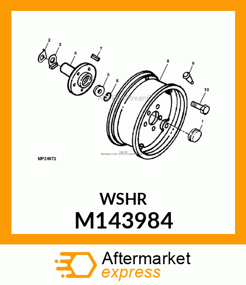 WASHER, REAR HUB M143984