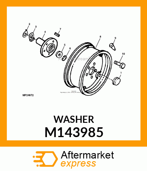 WASHER, AXLE M143985