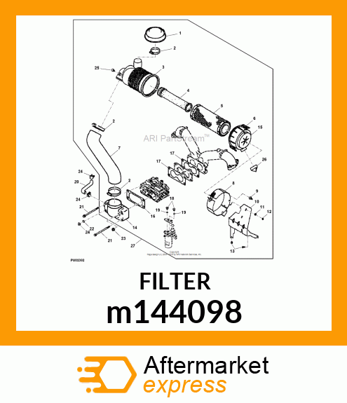 ELEMENT, AIR CLEANER m144098