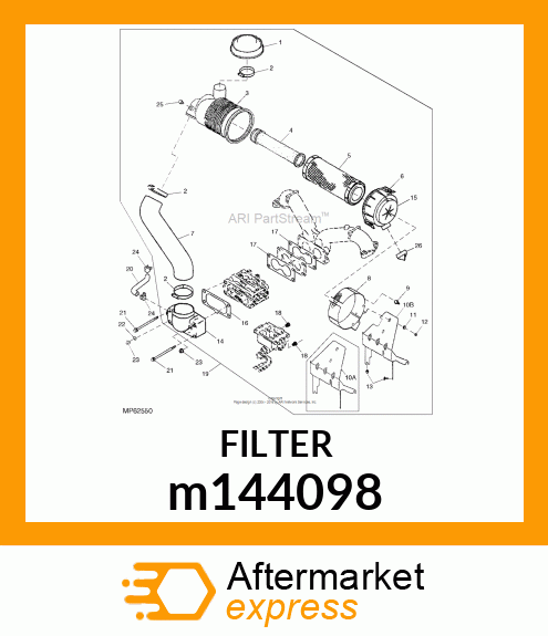 ELEMENT, AIR CLEANER m144098