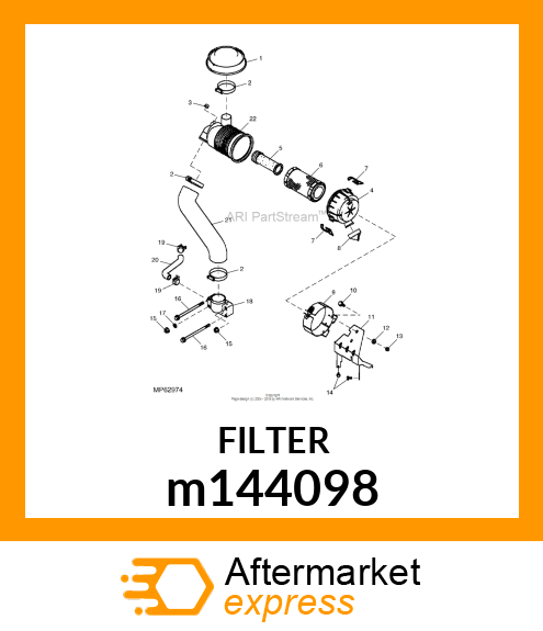 ELEMENT, AIR CLEANER m144098